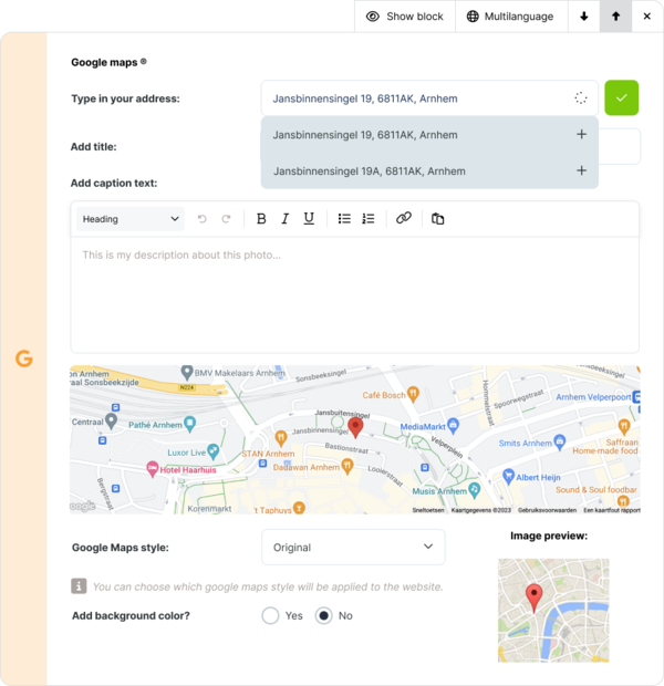 Gemakkelijke integraties zoals Google Maps