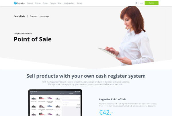 Pagewize Webshop + Point of Sale