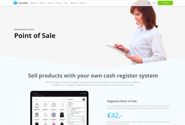 Pagewize Webshop + Point of Sale